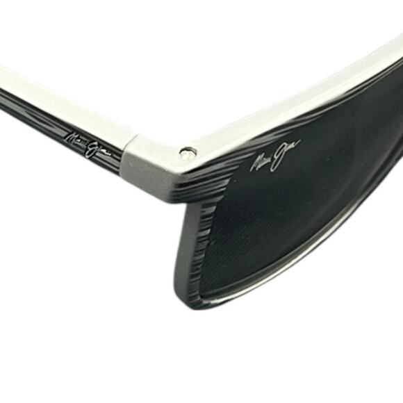 Maui Jim One Way Sunglasses Grey Stripe Frame Polarized Neutral Grey Lenses - Picture 5 of 10
